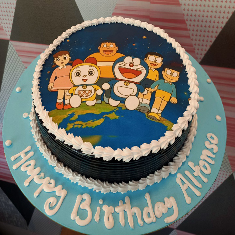 Doremon Photo Cake